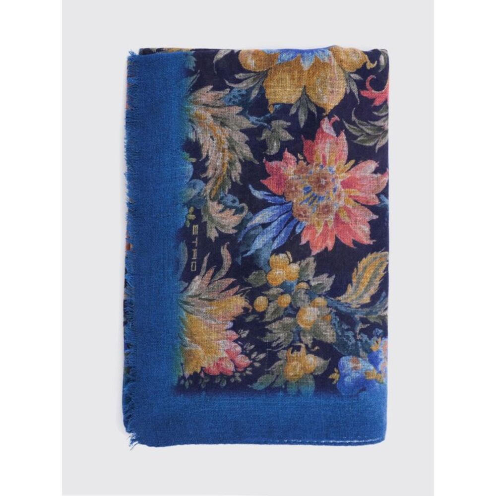 Etro Men Etro Multicolour Floral-Print Pure Cashmere Scarf